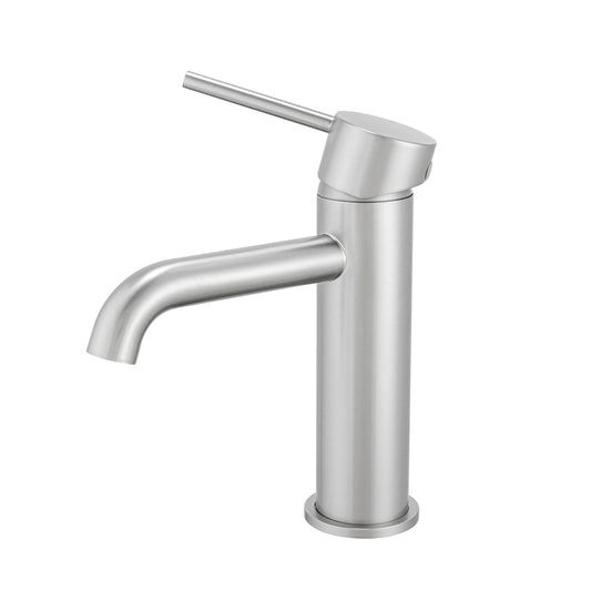 Round Basin Mixer Tap – Brushed Nickel