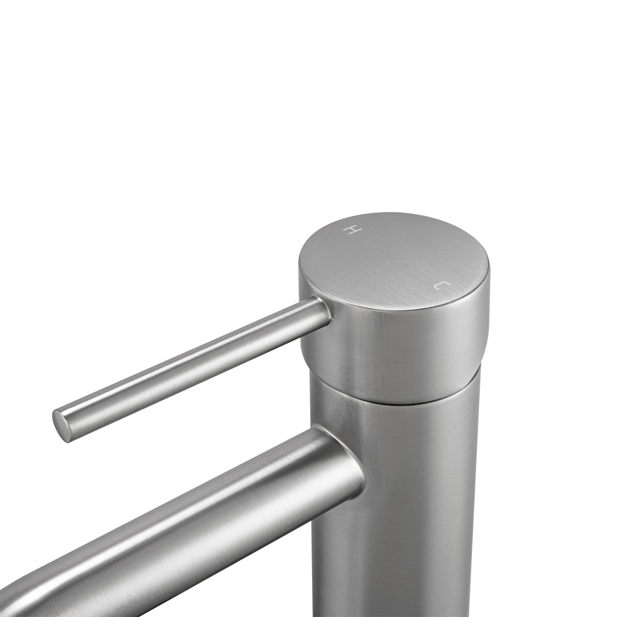 Round Basin Mixer Tap – Brushed Nickel