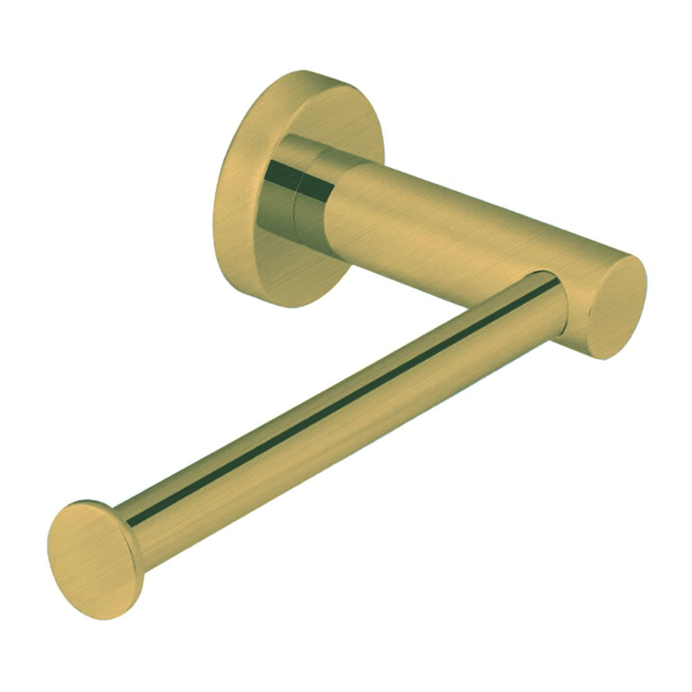 Round Toilet Roll Holder – Brushed Nickel / Chrome