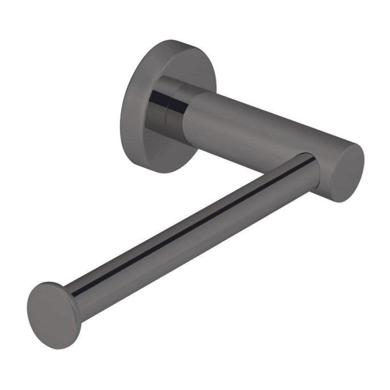 Round Toilet Roll Holder – Brushed Nickel / Chrome