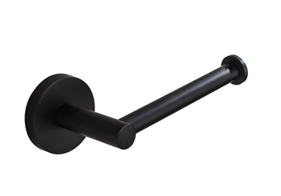 Round Toilet Roll Holder – Brushed Nickel / Chrome